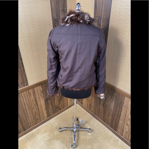 DYED MULTI-COLOR DENMARK FOX PEICES FUR JACKET - Picture 10 of 11